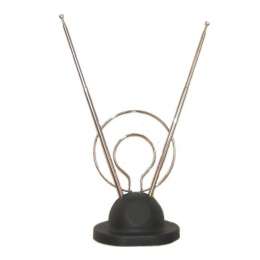 Антенна комнатная усы с кольцом на подставке (МВ,ДМВ,DVB-T/T2) RX-105