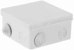 Коробка для ОП серая 100х100х55 IP54 4+4 ввода TDM