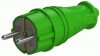 Вилка каучук NE-AD 16А IP41 с/з прямая зеленая (Турция)