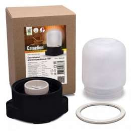 Свет-к НБП-400 60W 125° IP54 стекло, черное основание. Camelion 1501