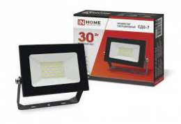 Прожектор ASD/in Home 30W 2700lm 6500K 133х123х21 СДО-7 черный IP65