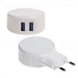 Адаптер-разветвитель 2USB 2,1A + 1А Rexant